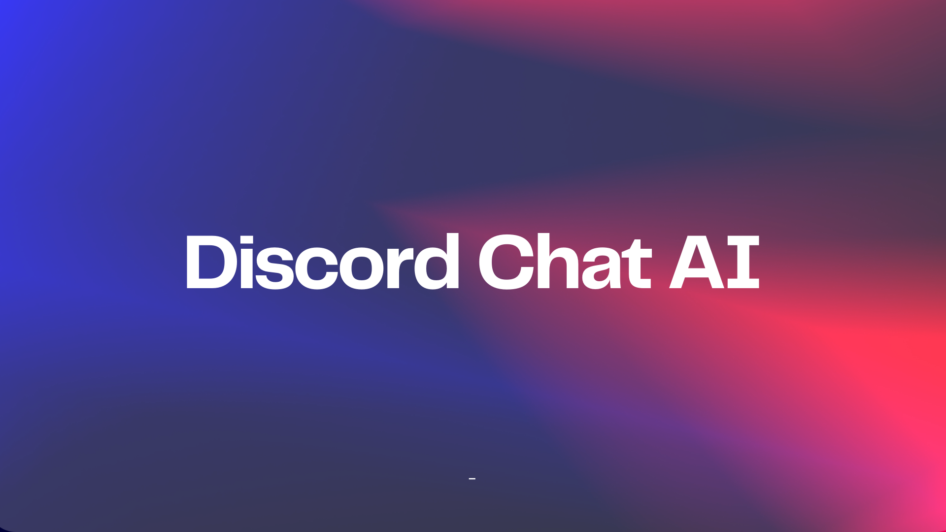 Discord Chat AI