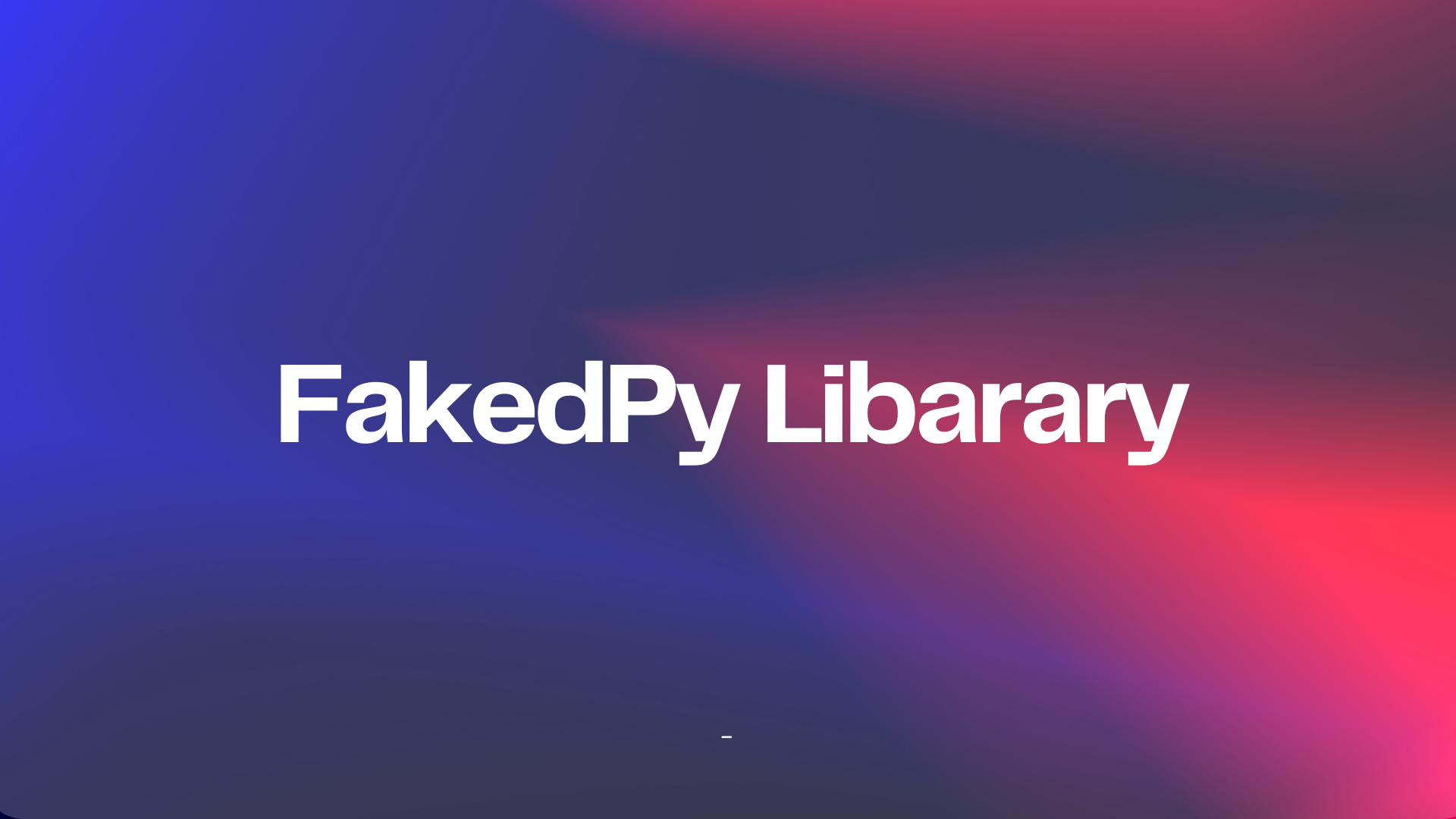 FakedPy