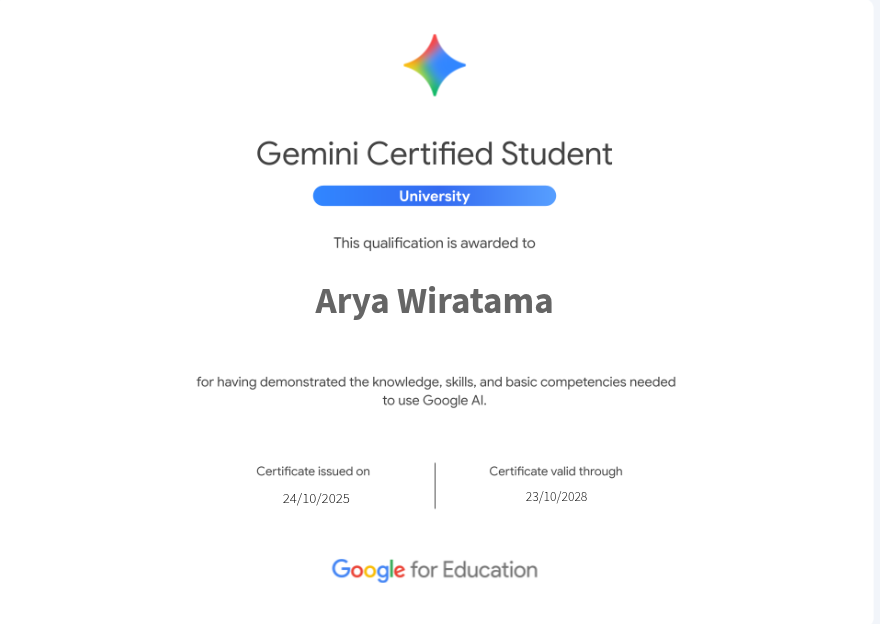 Gemini Certified Student