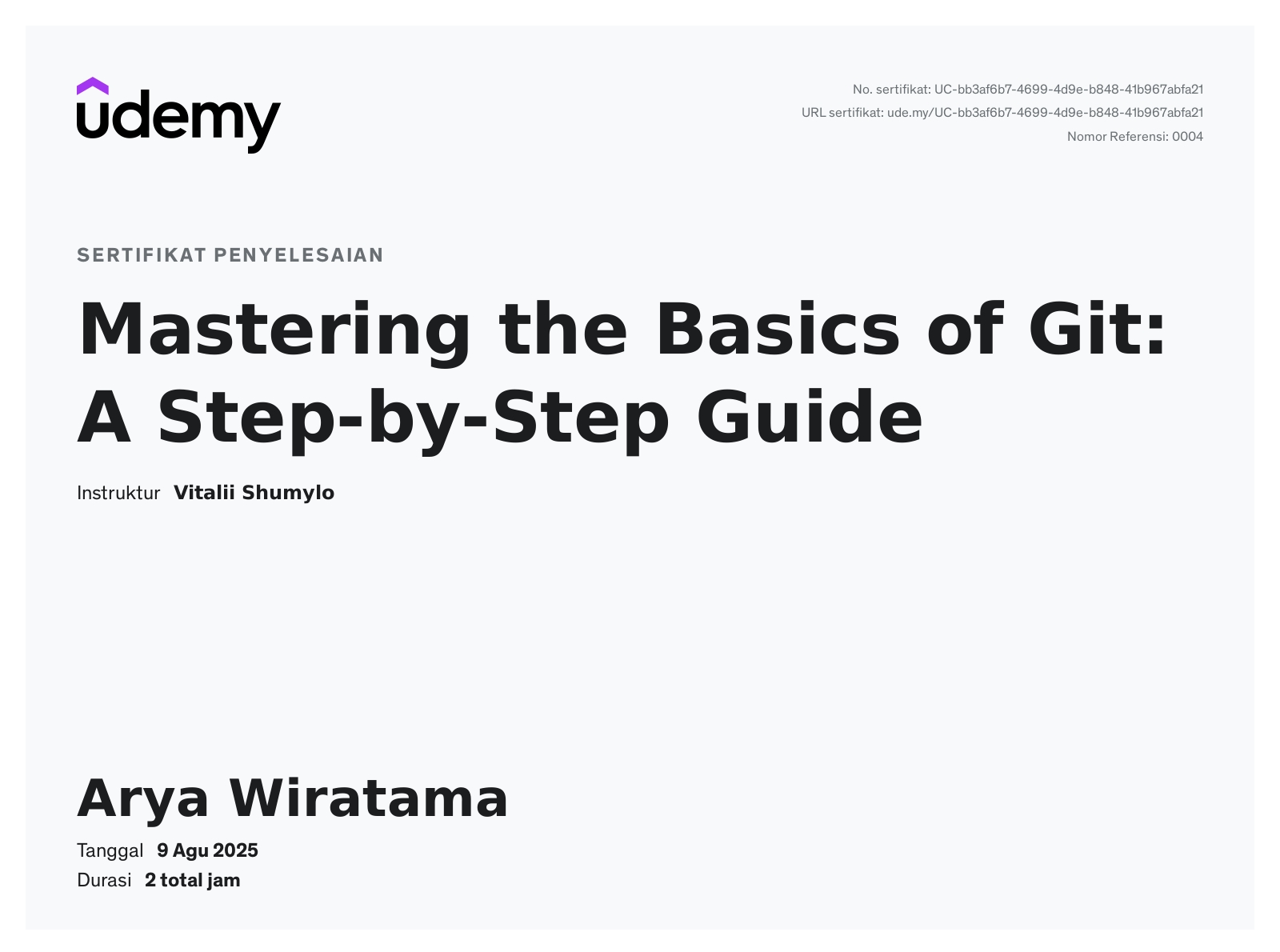 Git Certificate
