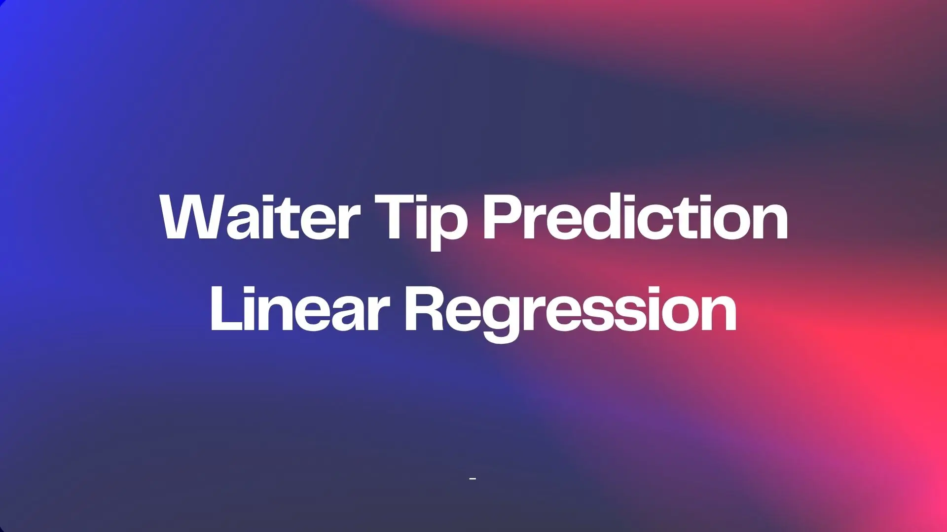Tip Regression